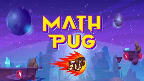 Easy math games for grade 1 and grade 2 kids. Improve your Math skills while playing with your pug.